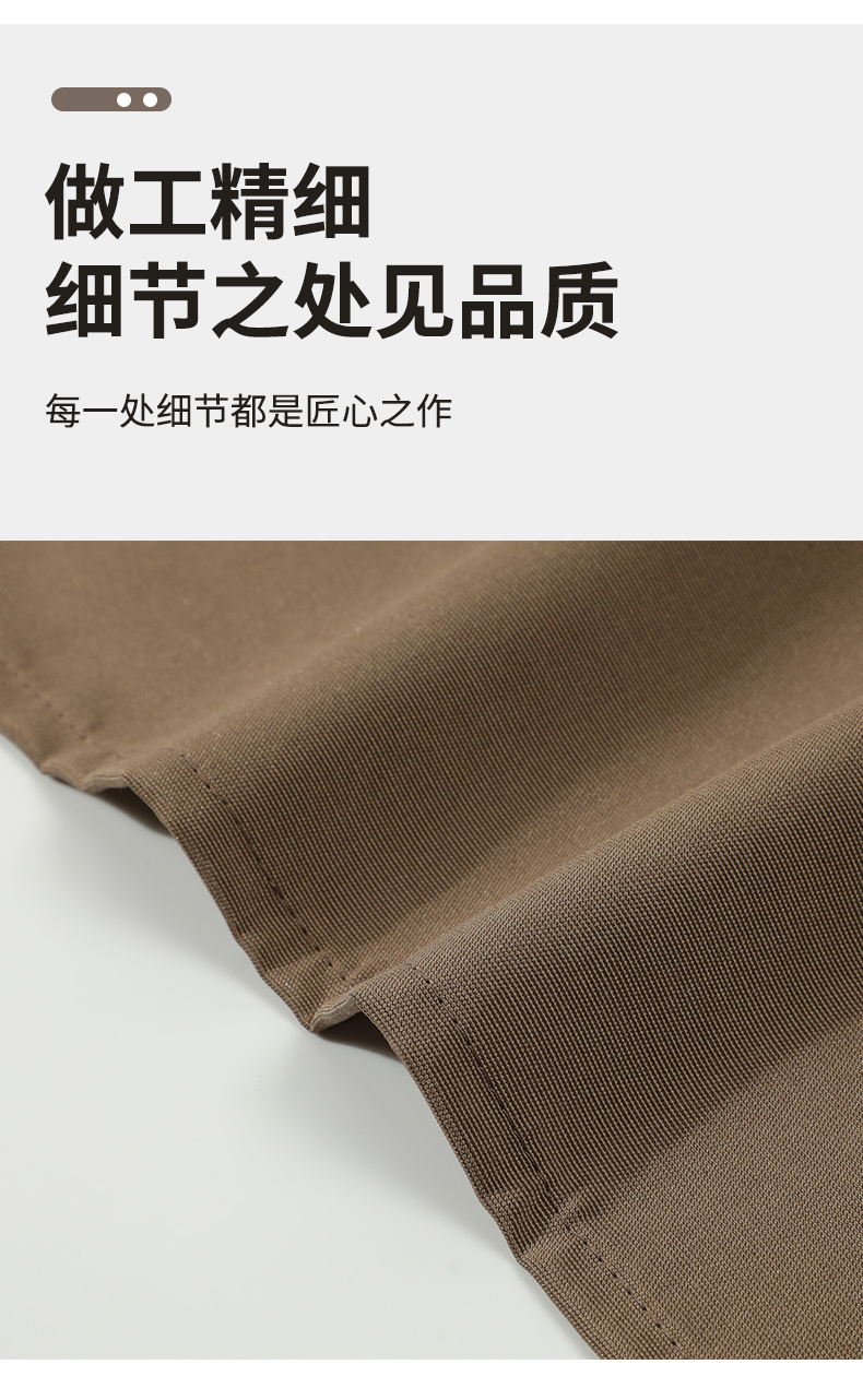 Water-repellent adjustable buckle one-shoulder polyester-cotton canvas apron CFWQ23