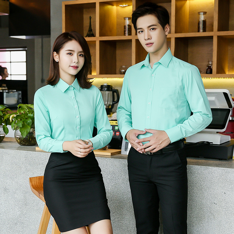 Fine twill professional long-sleeved shirt for men and women 180-777.138