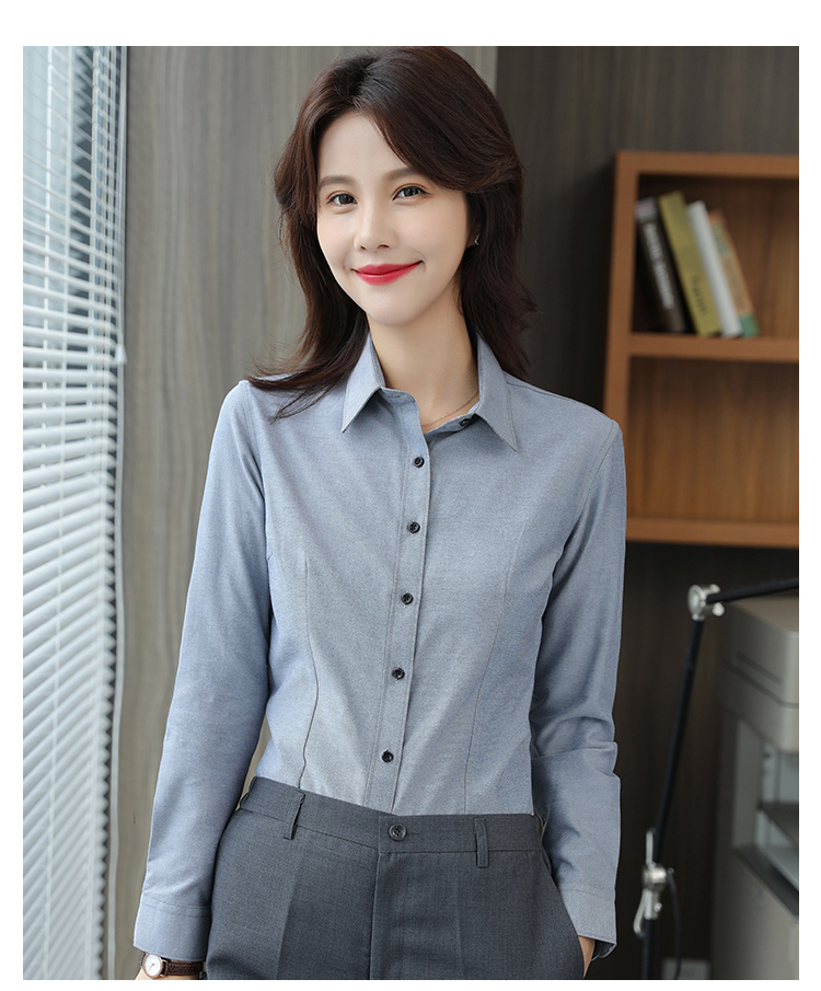 Commuter Oxford slim fit long sleeve shirt for women 111-987 long sleeve shirt for women