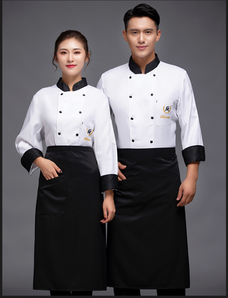 Chef hotel restaurant long sleeve chef uniform top H12-L028