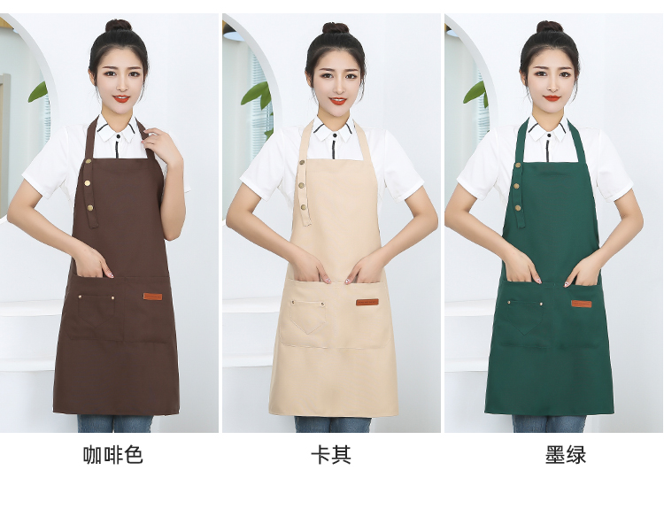 Canvas waterproof and durable adjustable halter apron HD1-08