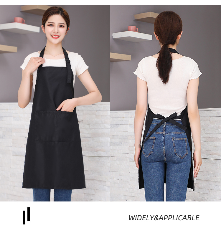 Fine imitation wool wear-resistant and anti-fouling halter neck apron HD1-599