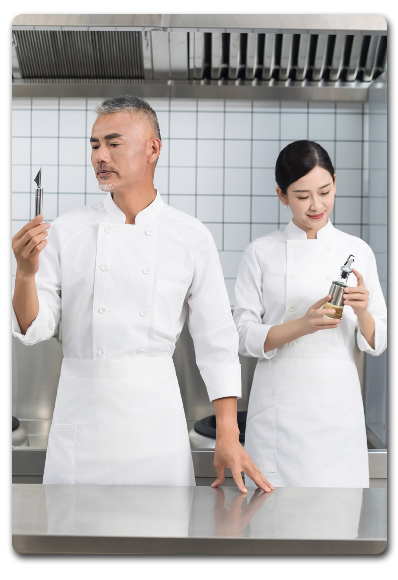 High-value raglan double-breasted long-sleeved chef uniform H01-2023-23