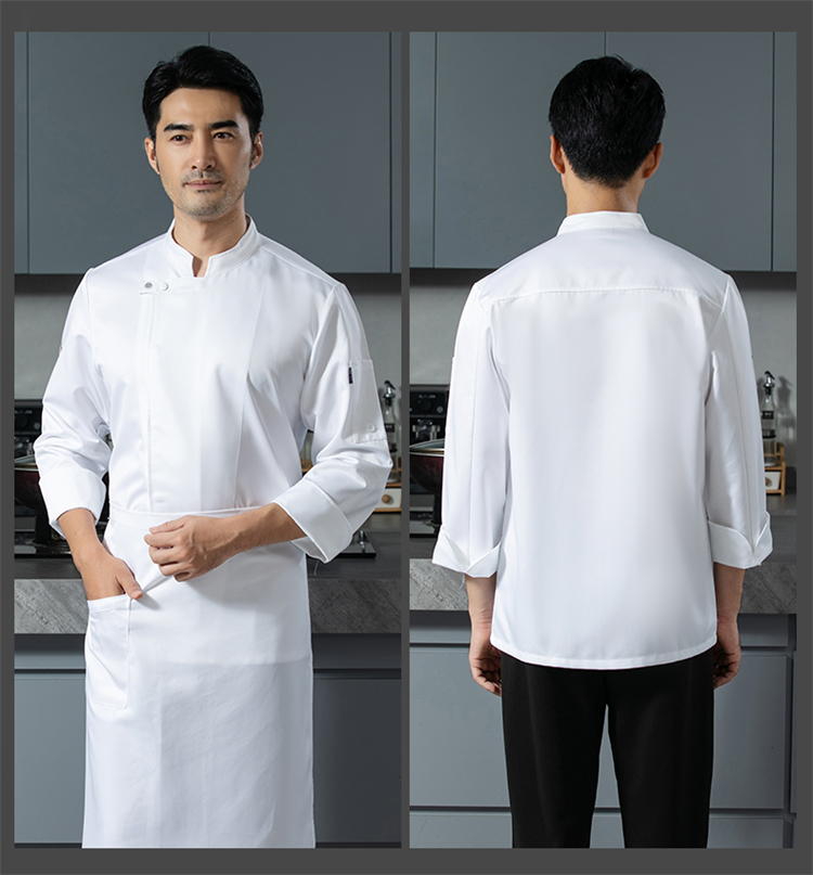 Hotel restaurant high quality professional chef clothing H12 - leather label taste