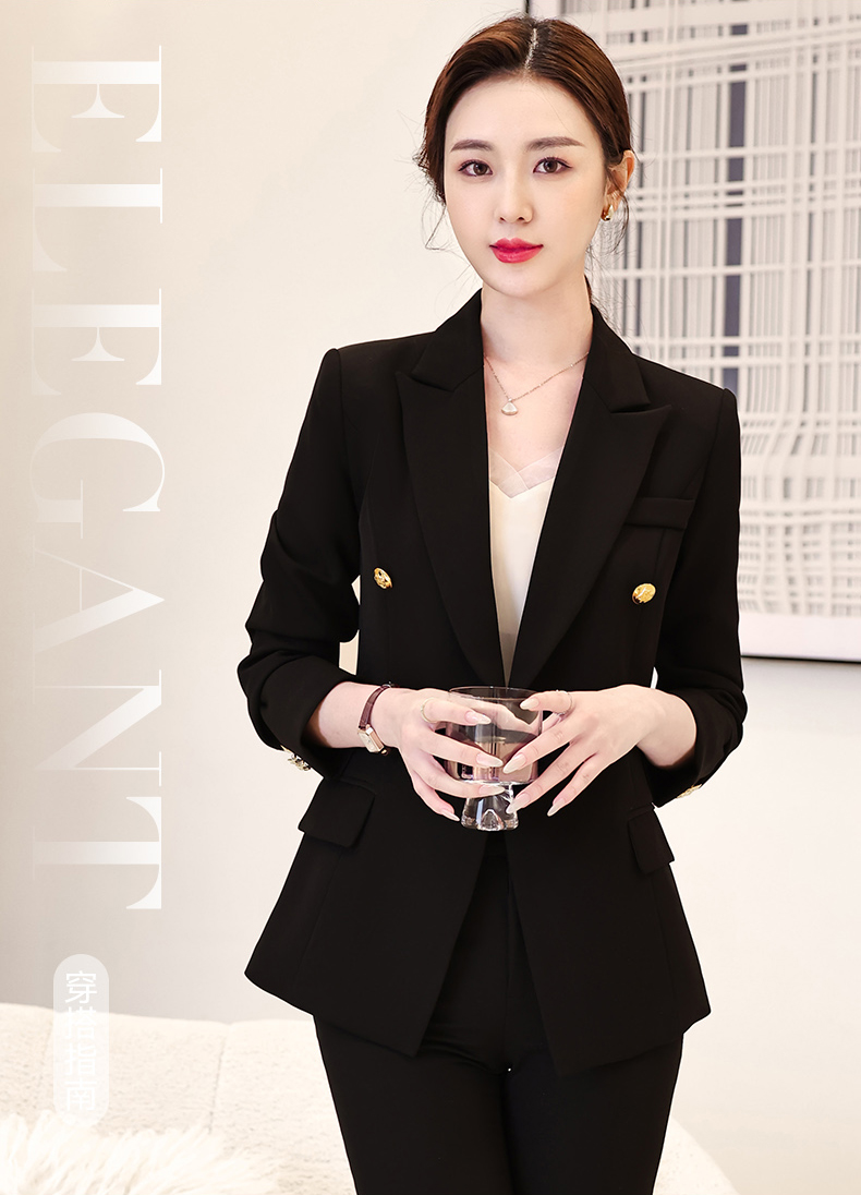 Urban white-collar two-button women suit jacket 134-8123 jacket