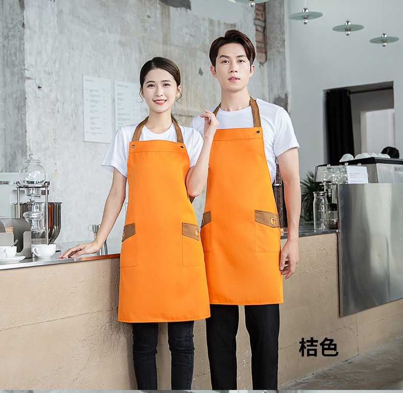 Waterproof and oil-proof kitchen hotel halter apron U01-B03