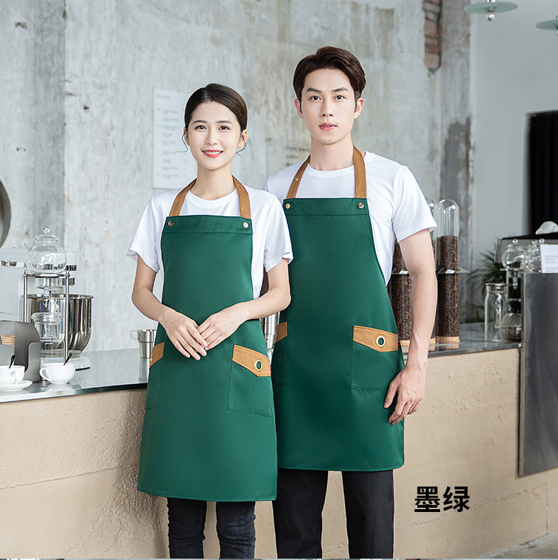 Waterproof and oil-proof kitchen hotel halter apron U01-B03