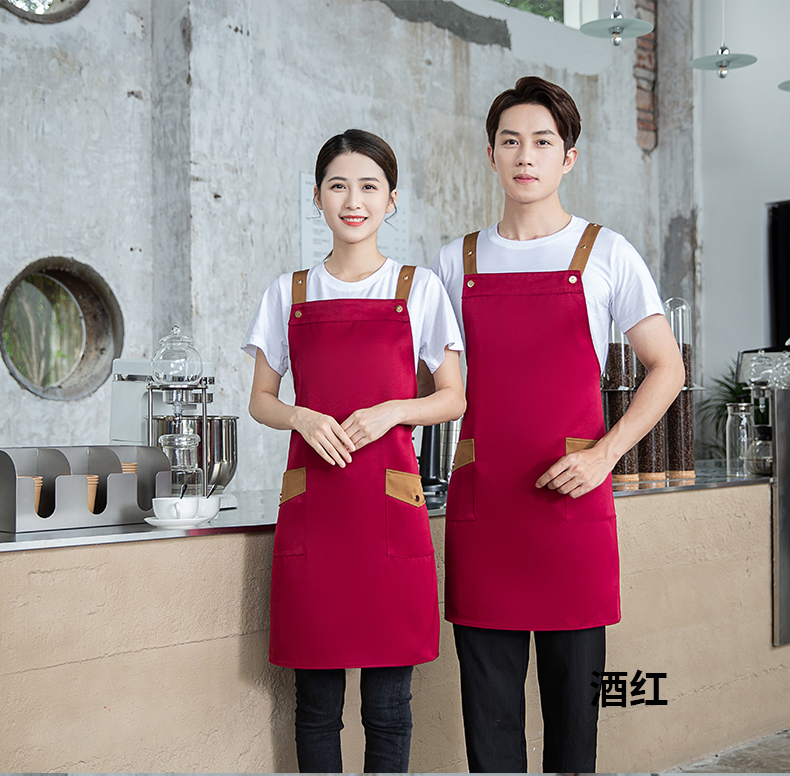 Restaurant hot pot shop kitchen waiter work shoulder apron U01-B06