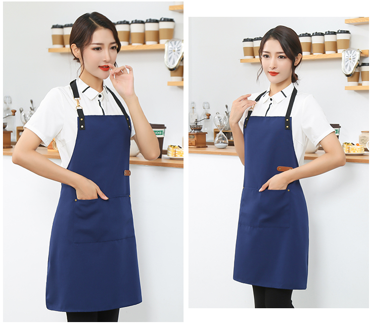 Canvas waterproof and stain-resistant adjustable halter apron HD1-103