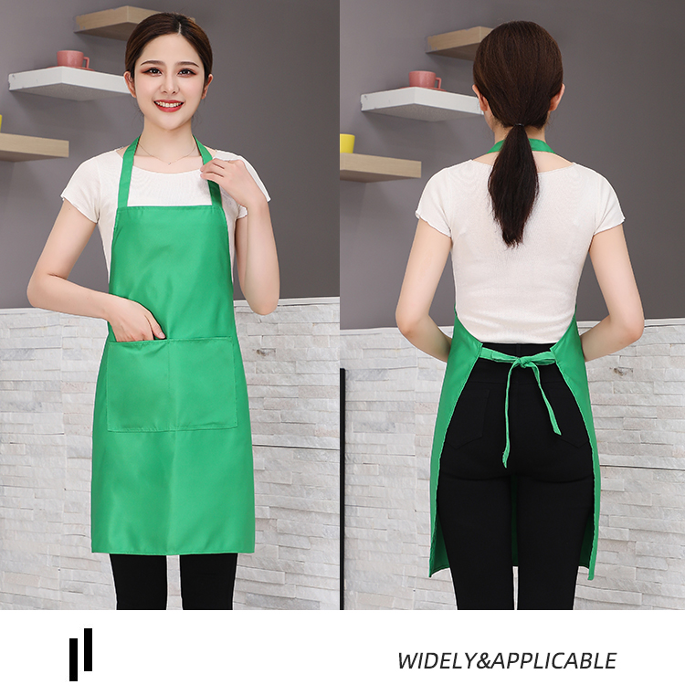 Fine imitation wool wear-resistant and anti-fouling halter neck apron HD1-599