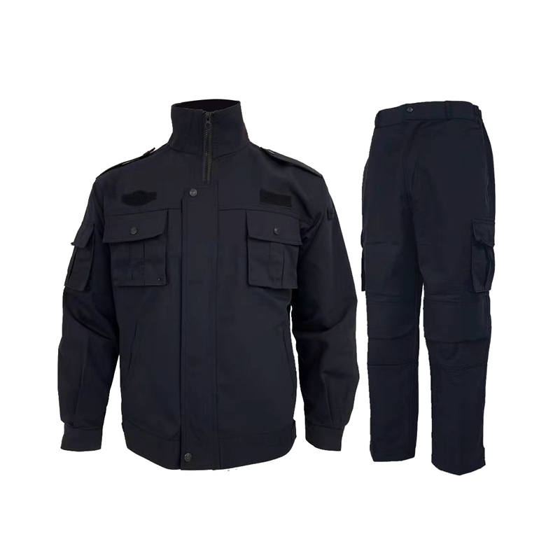 Polyester-cotton mesh combat training suit security uniform autumn and winter long-sleeved suit B09-Y-902