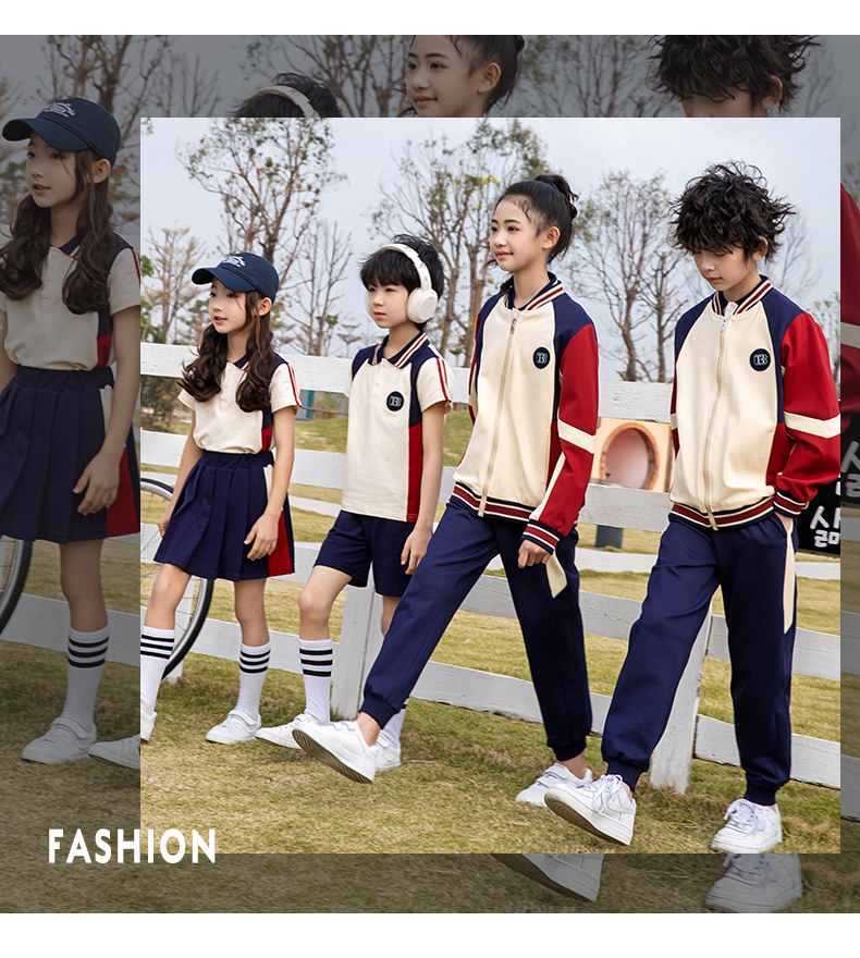 New sports kindergarten uniforms primary and secondary school uniforms class uniforms spring and autumn suits 216-8030