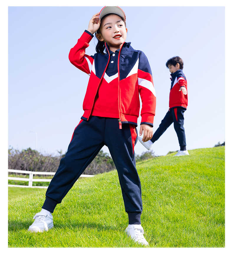 Sports meeting class uniform autumn and winter primary and secondary school students sports two-piece suit D11-2993