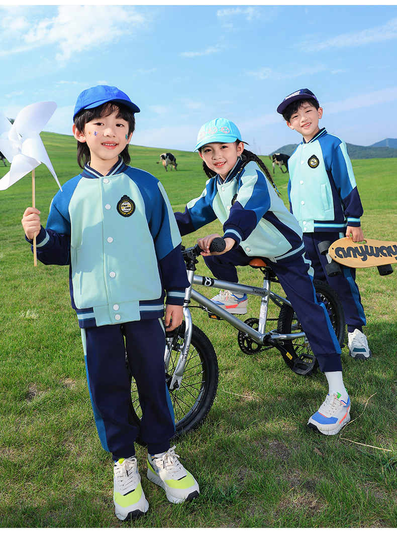 Campus primary school students outdoor sports school uniform suit two-piece suit 921-6327 assault jacket three-piece suit