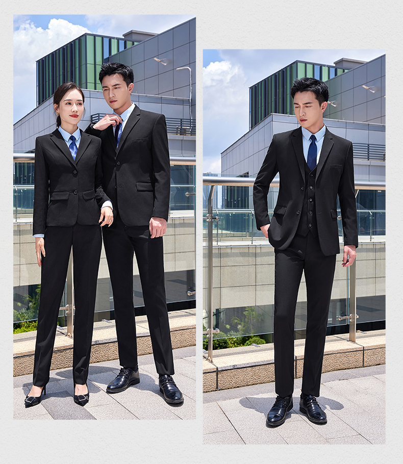 Two-button elastic serge workplace business suit jacket for men and women DQ1-607 jacket