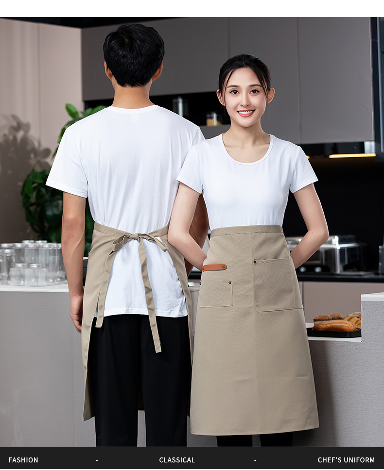 Large chef uniform work clothes tie apron H02-22801 large apron