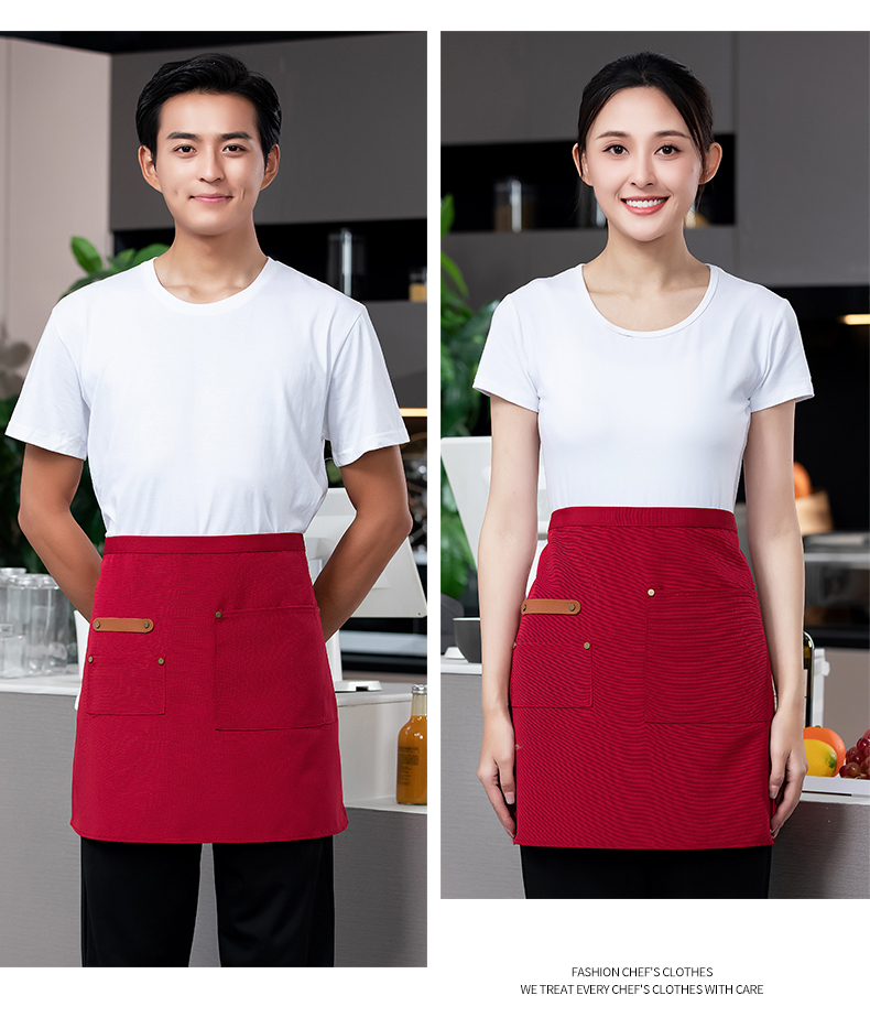 Small chef internet celebrity half-length work apron H02-22801 small apron