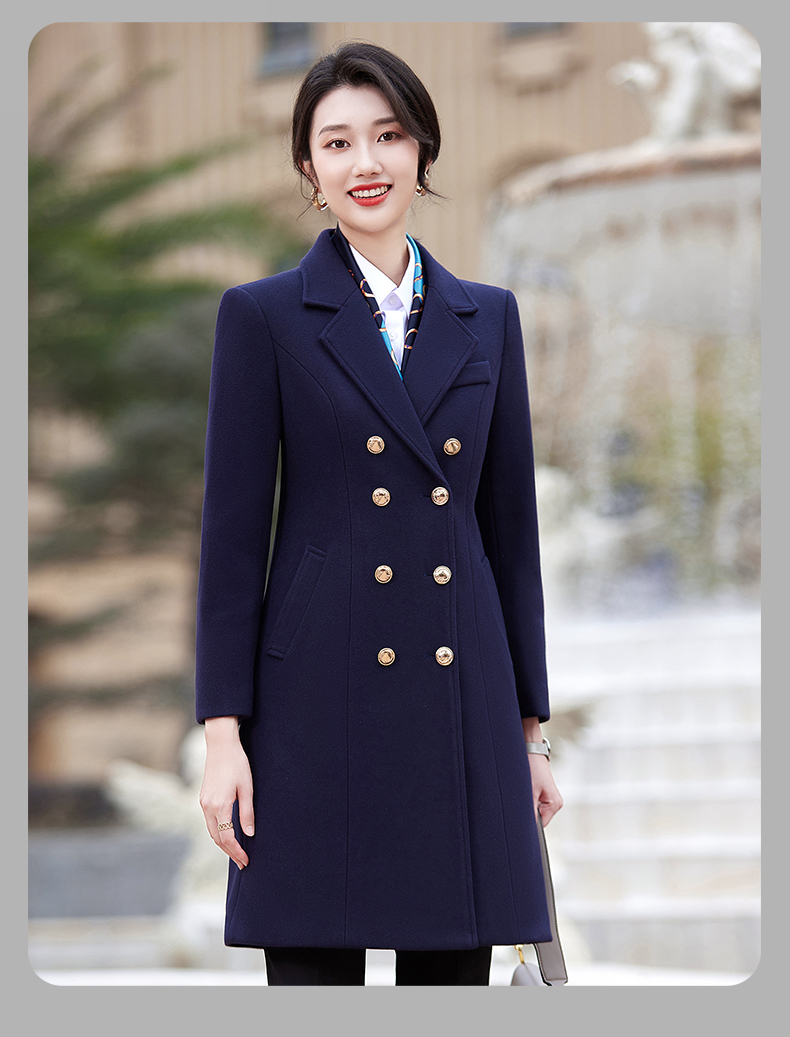 Longfeng woolen business woolen coat for women DY7-2293 for women