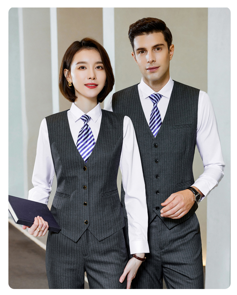 Striped British style business suit vest 81-8899 men vest