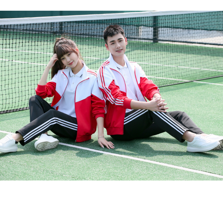 Comfortable breathable sports casual school uniform long-sleeved suit KI2-5588 suit