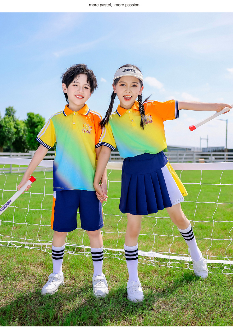 Autumn elementary and middle school uniforms for children sports suits 894-2462-2