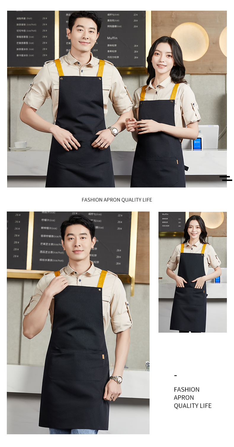 Shoulder Fashion Canvas Apron H15-F019