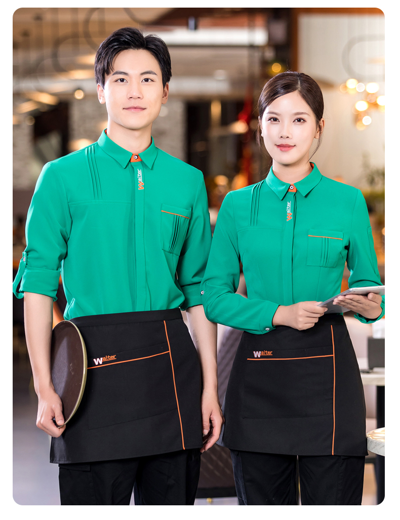 Waiter shirt catering waiter work clothes H01-2022-35 female