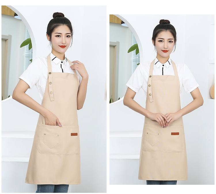 Canvas waterproof and durable adjustable halter apron HD1-08