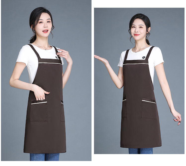 360g double-stranded workwear anti-fouling halter apron HD1-047