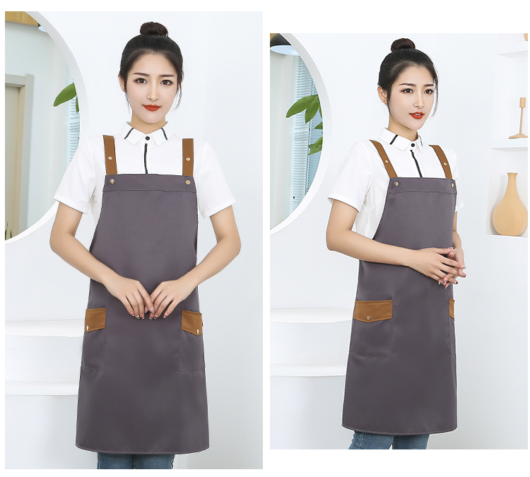 Thickened workwear waterproof adjustable halter apron HD1-111