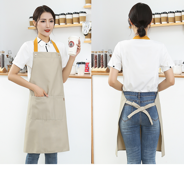 Polyester Cotton Canvas Adjustable Halter Apron HD1-301