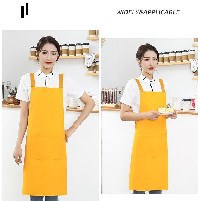 H shoulder strap polyester cotton canvas shoulder apron HD1-302