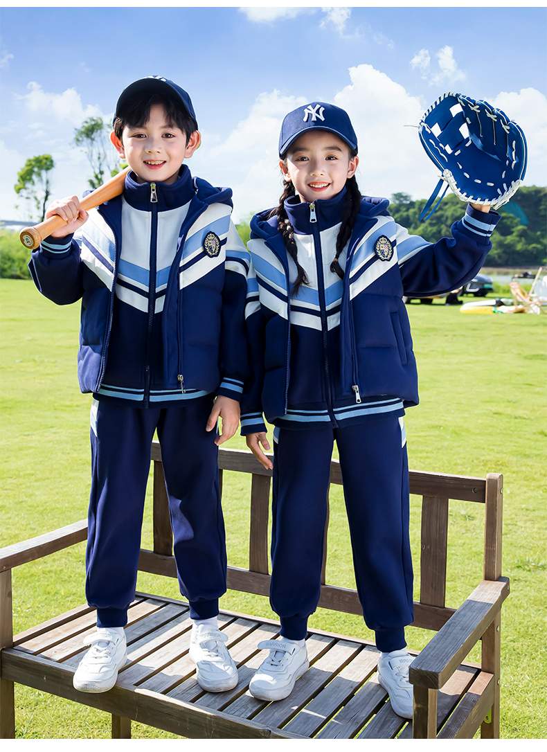 Campus style elementary and middle school students children class uniform casual suit 215-9152 two-piece suit (with label)