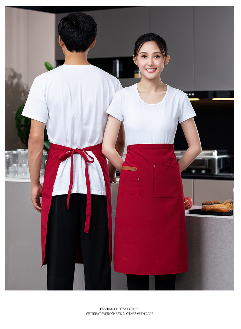 Large chef uniform work clothes tie apron H02-22801 large apron