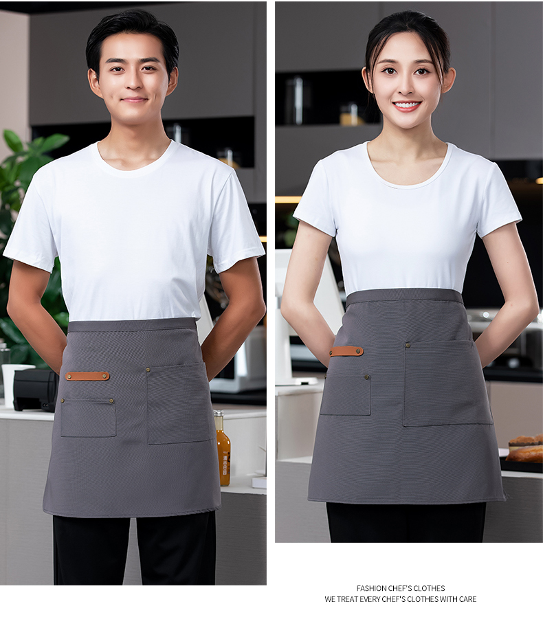 Small chef internet celebrity half-length work apron H02-22801 small apron