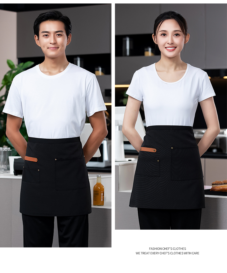 Small chef internet celebrity half-length work apron H02-22801 small apron