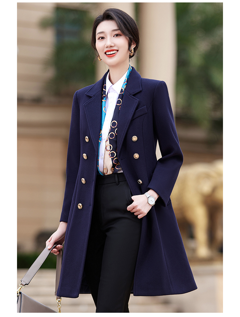 Longfeng woolen business woolen coat for women DY7-2293 for women