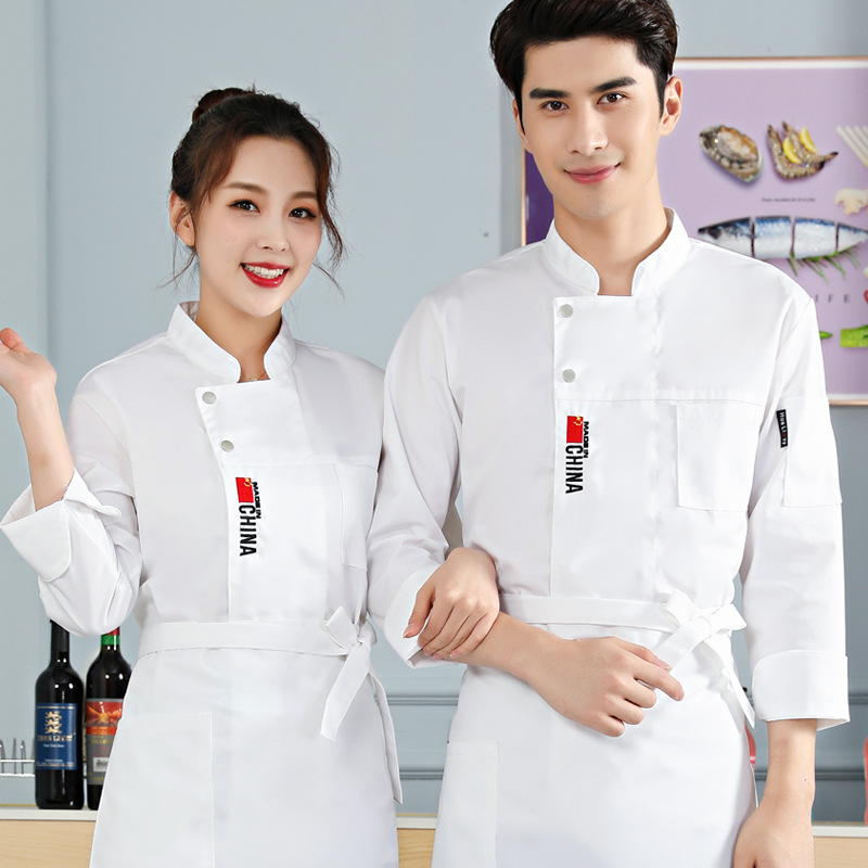 Hotel Western Restaurant English Chef Uniform Long Sleeve B05-English Chef Uniform