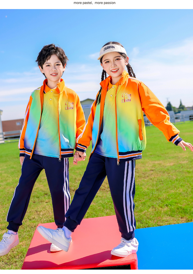 Autumn elementary and middle school uniforms for children sports suits 894-2462-2