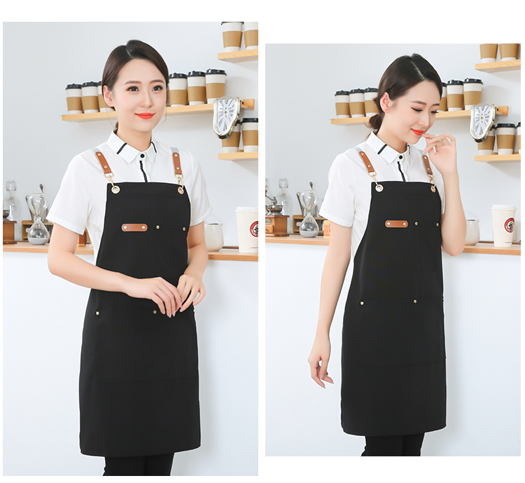 Thickened canvas waterproof cross strap shoulder apron HD1-09