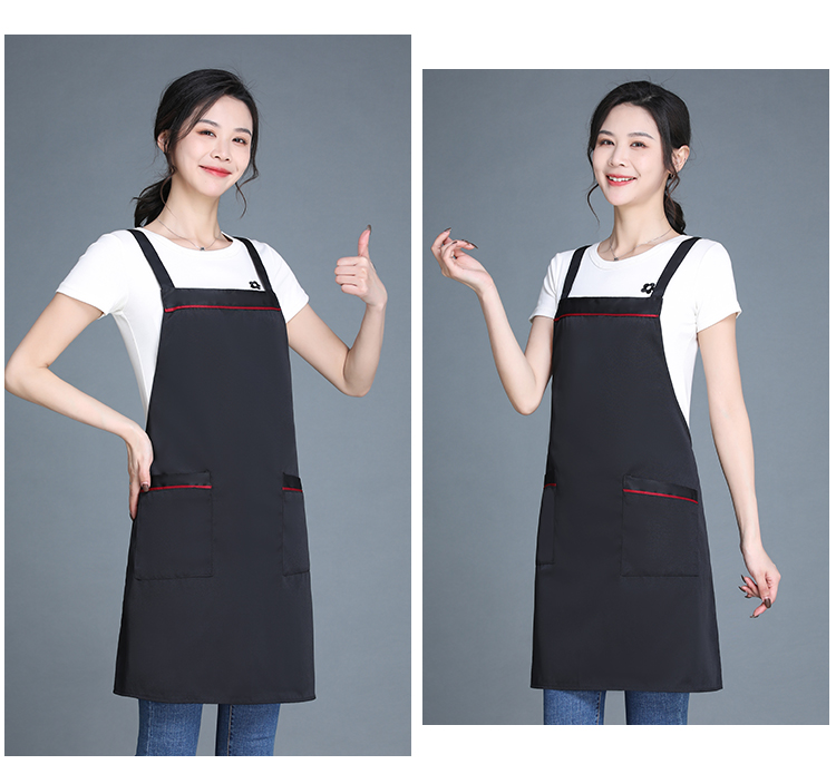 360g double-stranded workwear anti-fouling halter apron HD1-047