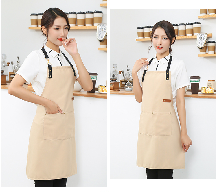 Canvas waterproof and stain-resistant adjustable halter apron HD1-103