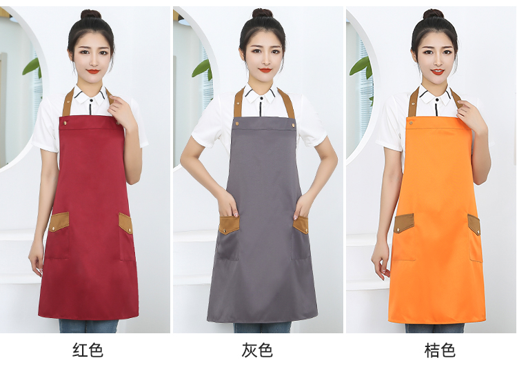 Thickened workwear waterproof adjustable halter apron HD1-111