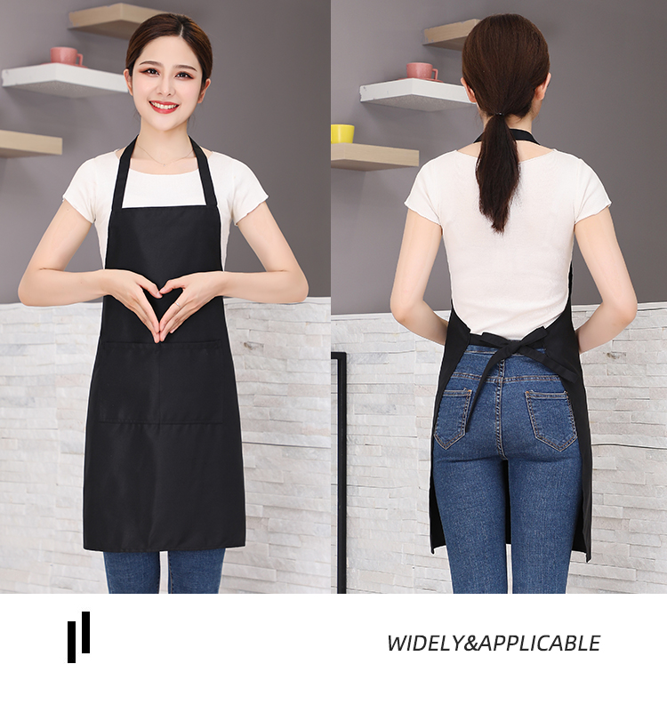 Fine imitation wool wear-resistant and anti-fouling halter neck apron HD1-599