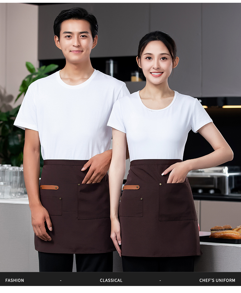 Small chef internet celebrity half-length work apron H02-22801 small apron