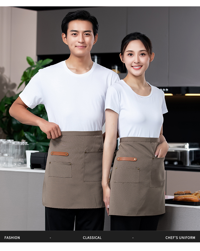 Small chef internet celebrity half-length work apron H02-22801 small apron