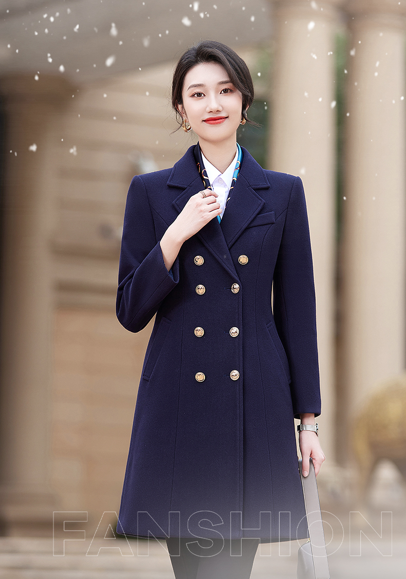 Longfeng woolen business woolen coat for women DY7-2293 for women