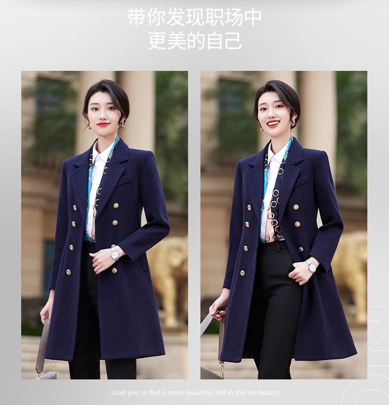 Longfeng woolen business woolen coat for women DY7-2293 for women