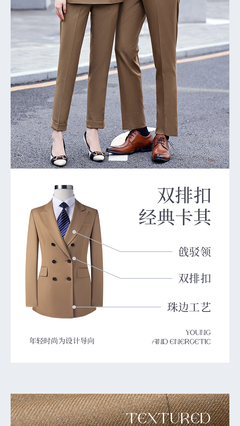 Serge retro double-breasted imitation wool suit 188-6285 men suit