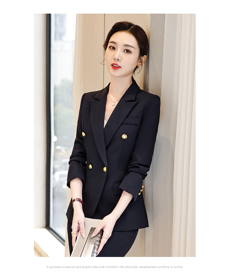 Urban white-collar two-button women suit jacket 134-8123 jacket